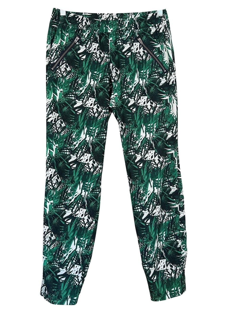 Athleta Aspire Palm Jogger Pants Mid-Rise Green Size 4